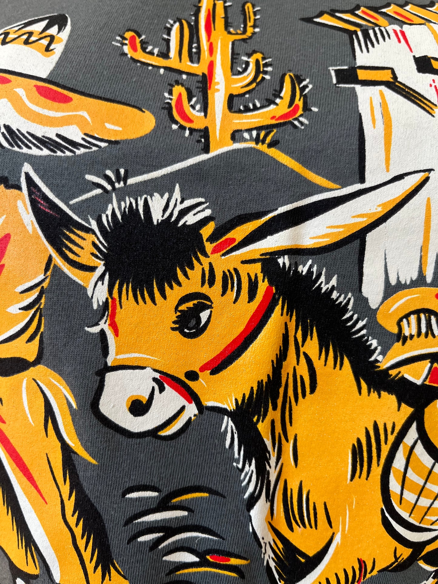 Ladies t shirt Boy and donkey design