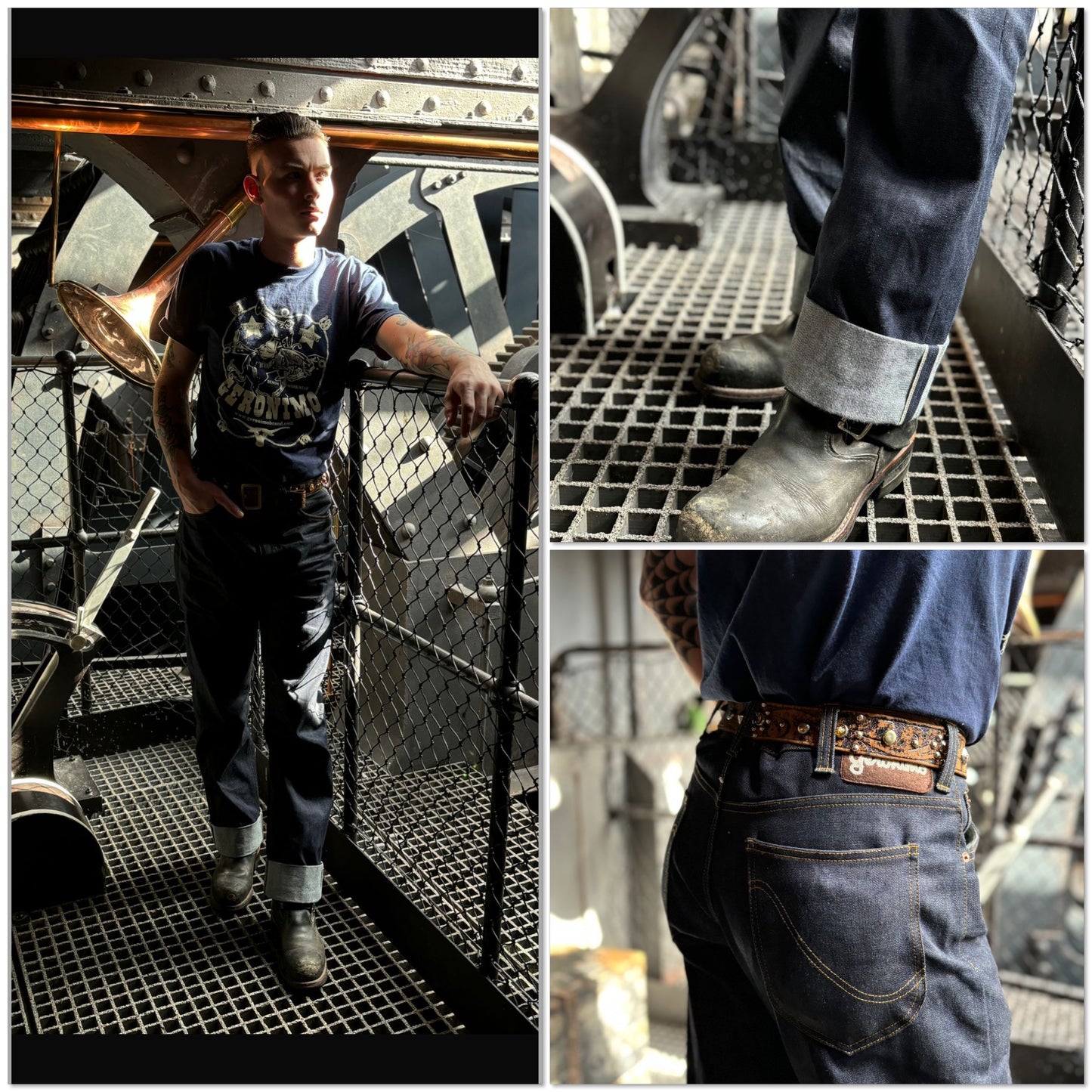 Mens red line Selvedge jeans