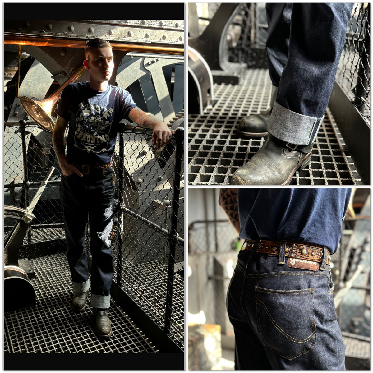Geronimo Line Mens red line Selvedge jeans – Geronimo Brand